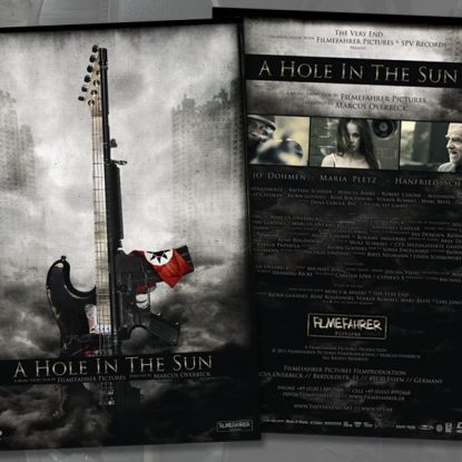 The Very End: "A hole in the sun" DVD cover and booklet